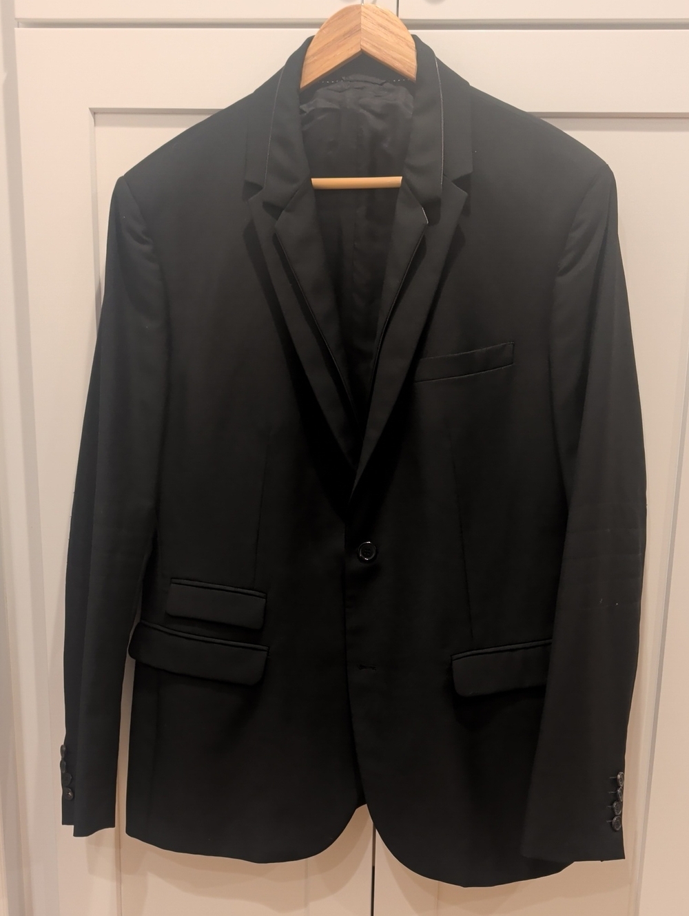 Neil Barrett Black Single-Button Suit Blazer